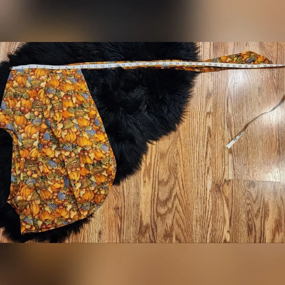 Handmade Apron Fall Autumn Thanksgiving Halloween Pumpkins